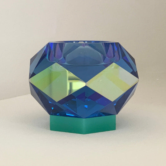 Glam kandelaar - Blue Opal