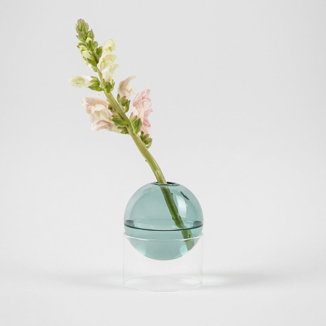 Flower bubble staand 5cm, amber