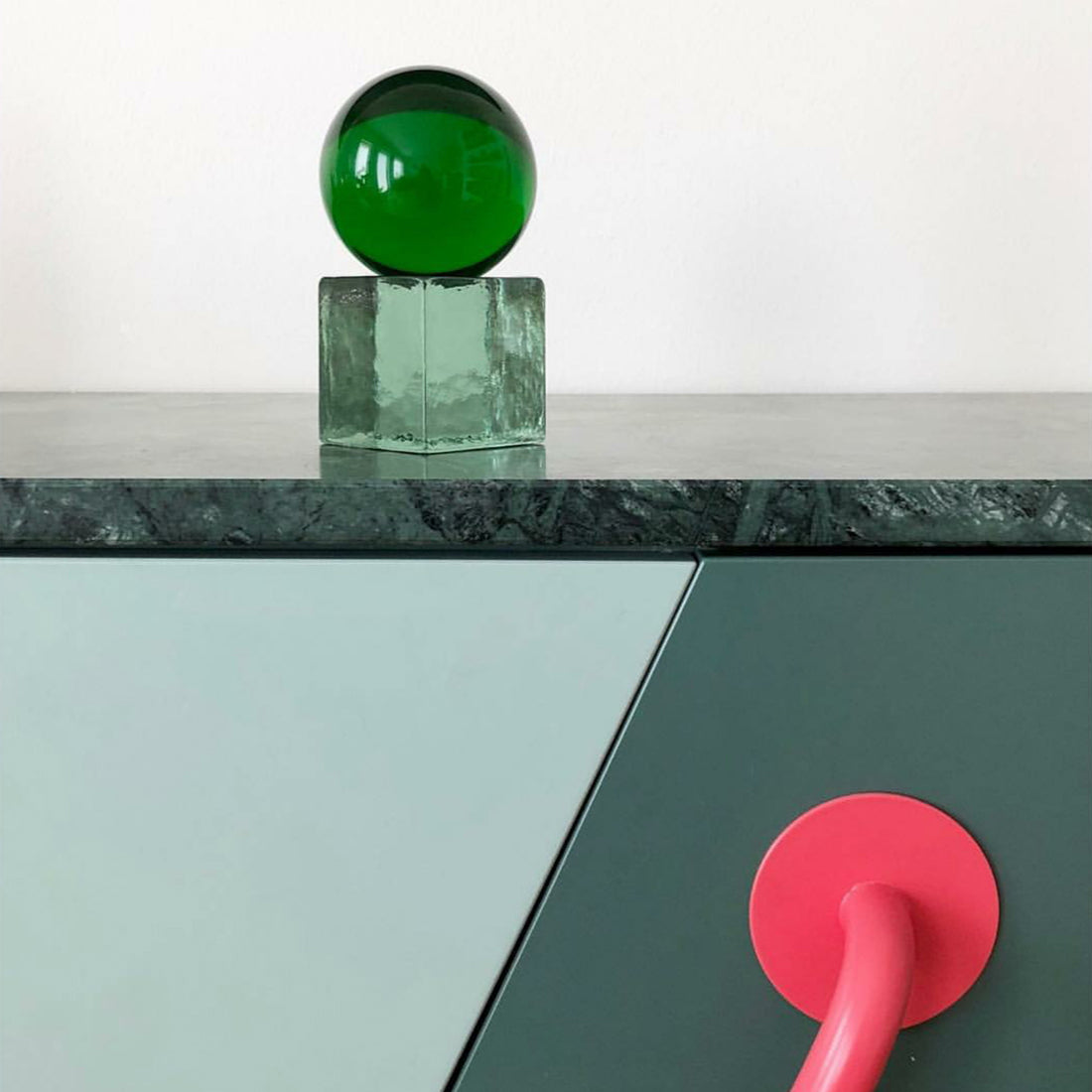 Oh My - Green by Swedish Ninja. Glas decoratie. 