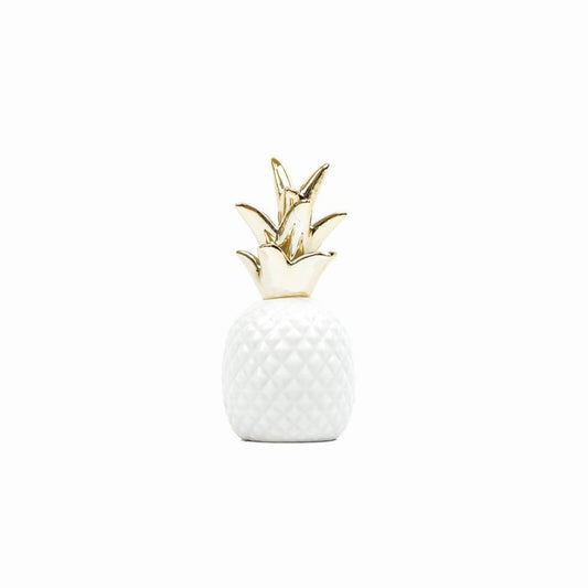 Ananas small, wit/goud